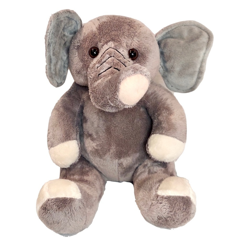RETIRED 2014 Build-a-Bear No Tusks Gray Elephant 11”
